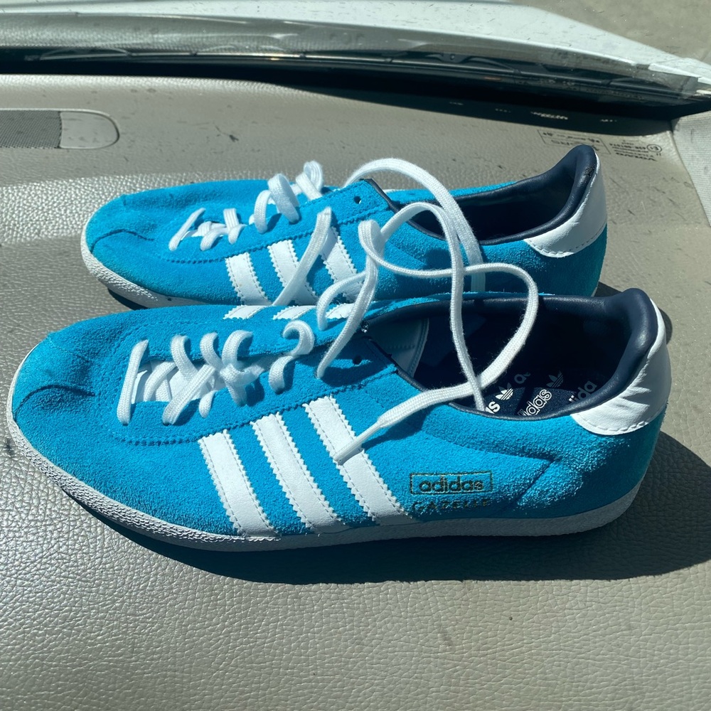 Adidas Gazelle blue, size 7